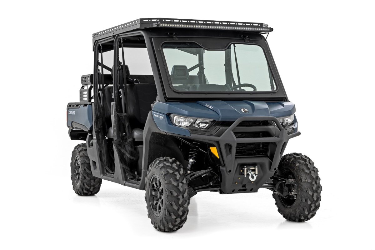 Can-Am Defender MAX HD10 LED Light Bar Kit - Roof - Rough Country - 50-inch Spectrum Series Single Row